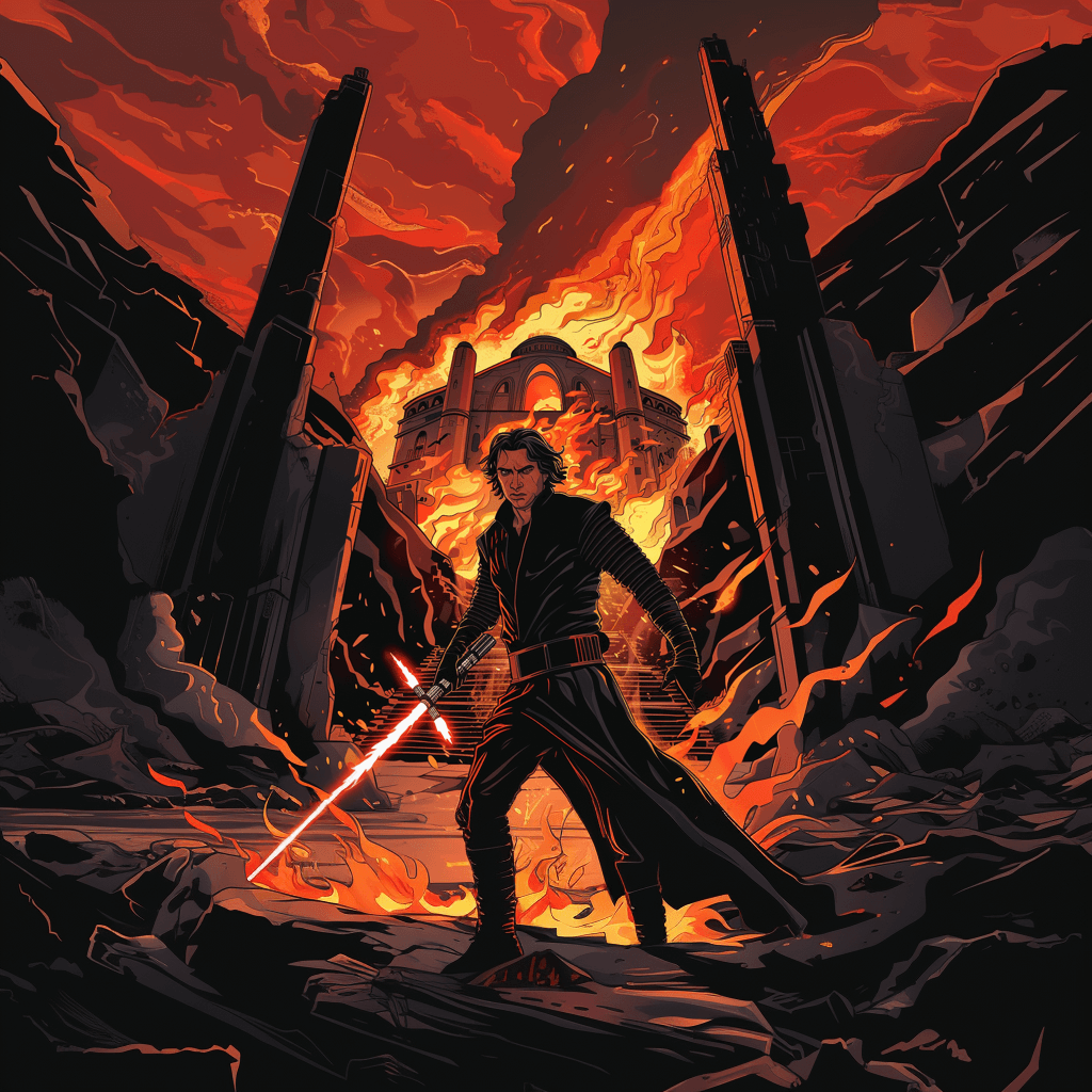 Kylo Ren: Der Gefallene Jedi und Sein Kreuzlichtschwert