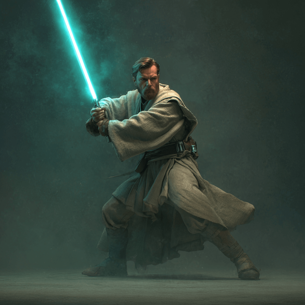 Obi-Wan Kenobis türkisfarbenes Lichtschwert
